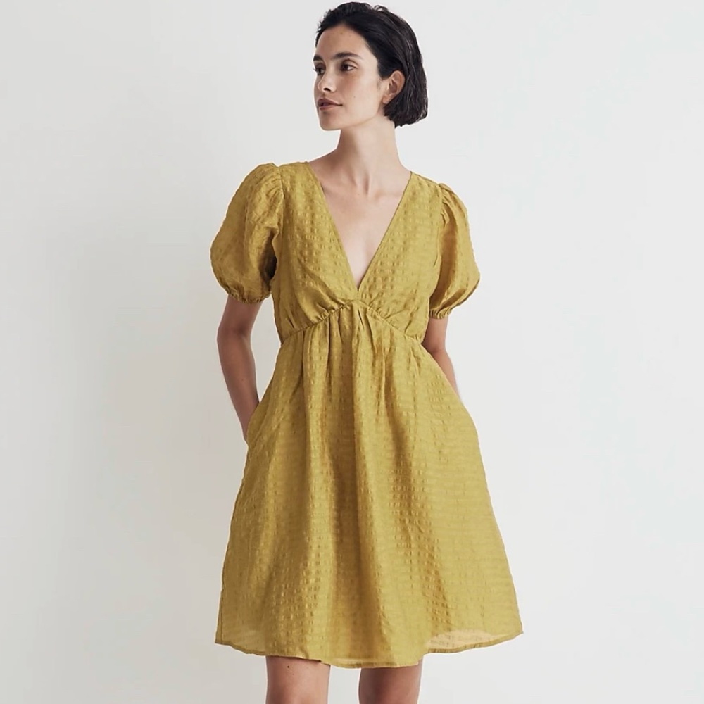 Madewell Yellow Mini Dress